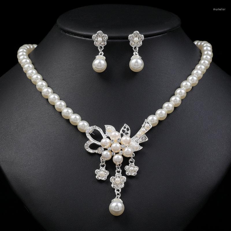 Necklace Earrings Set Fashion Crystal Pearl Bridal Costume Floral Rhinestone Choker Necklaces Wedding Nigeria Beads Jewelry, Picture shown
Necklace Earrings Set Fashion Crystal Pearl Bridal Costume Floral Rhinestone Choker Necklaces Wedding Nigeria Beads Jewelry, Picture shown
