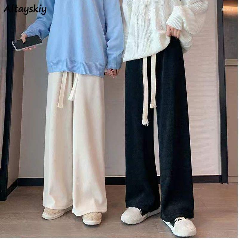 Women' Pants 4 Colors Women Wide Leg High Waist Casual Loose Soft Streetwear Sporty Ulzzang All-match Cozy Cool Trousers Femme Young BF, Black
Women' Pants 4 Colors Women Wide Leg High Waist Casual Loose Soft Streetwear Sporty Ulzzang All-match Cozy Cool Trousers Femme Young BF, Black