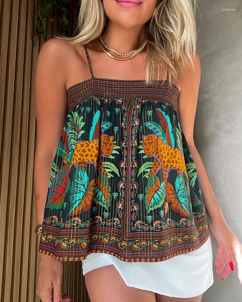 Women' Tanks Tropical Print Square Neck Tied Detail Cami Top Women Slash Spring Summer Floral Flower Camis Tops, Multicolor
Women' Tanks Tropical Print Square Neck Tied Detail Cami Top Women Slash Spring Summer Floral Flower Camis Tops, Multicolor