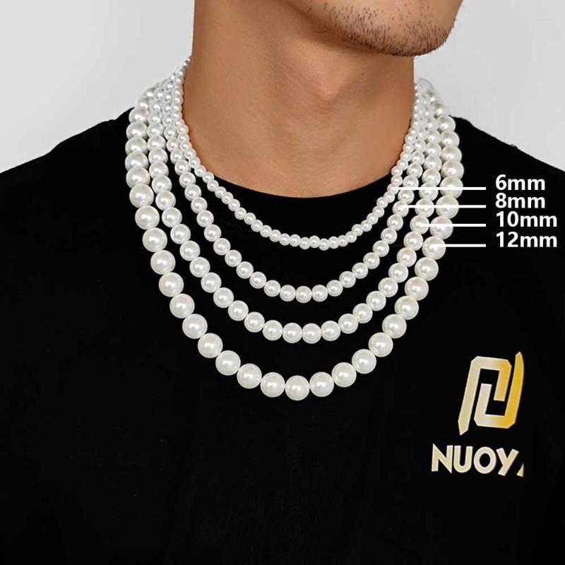 Chains Trendy Round Beaded Pearl Men White Necklaces Wholesale Fashion High Quality Jewelry
Chains Trendy Round Beaded Pearl Men White Necklaces Wholesale Fashion High Quality Jewelry