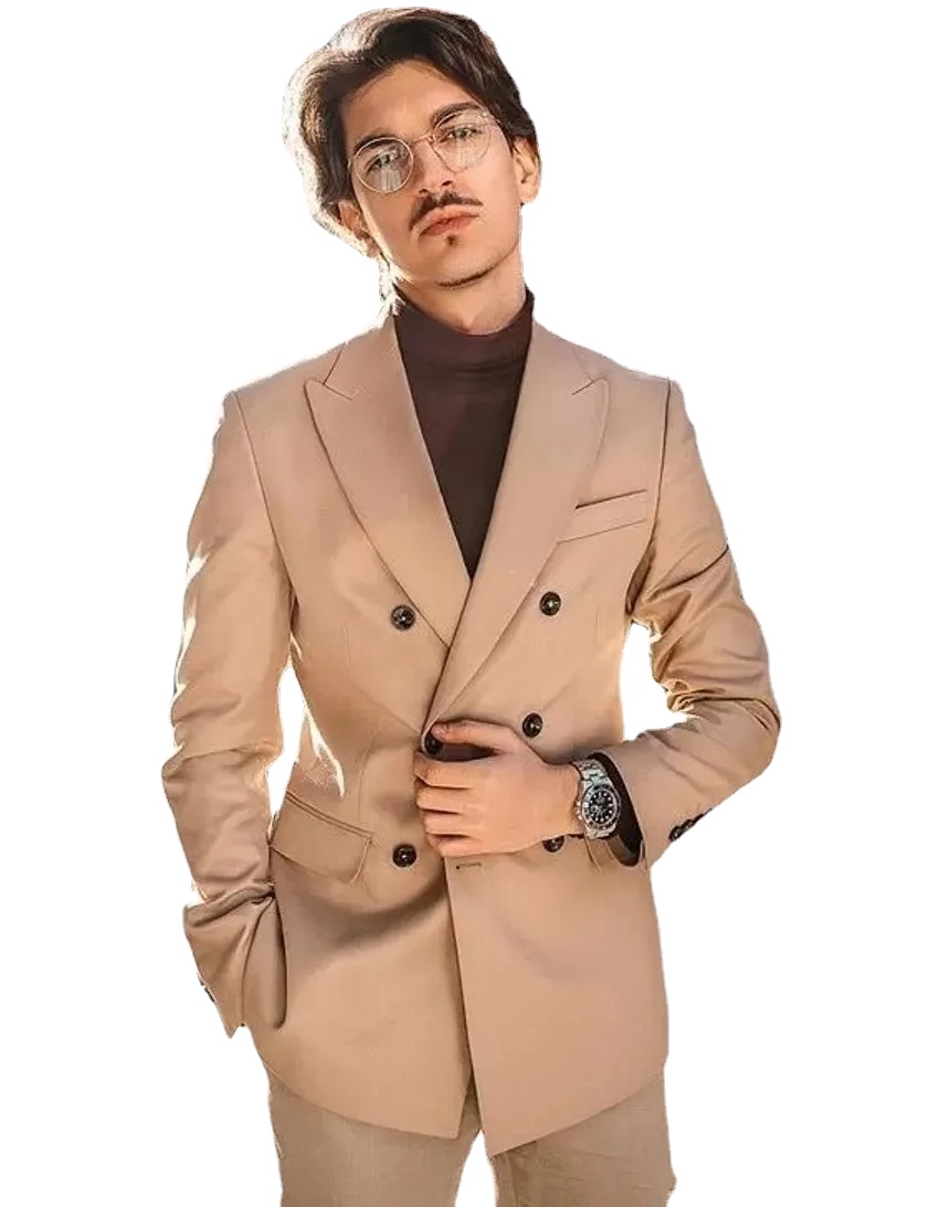 Brand New Khaki Groom Tuxedos Double-Breasted Slim Fit Men Wedding Tuxedo Fashion Men Jacket Blazer Men Prom Dinner/Darty Suit Jacket Pants Tie 620, Same as image10
Brand New Khaki Groom Tuxedos Double-Breasted Slim Fit Men Wedding Tuxedo Fashion Men Jacket Blazer Men Prom Dinner/Darty Suit Jacket Pants Tie 620, Same as image10