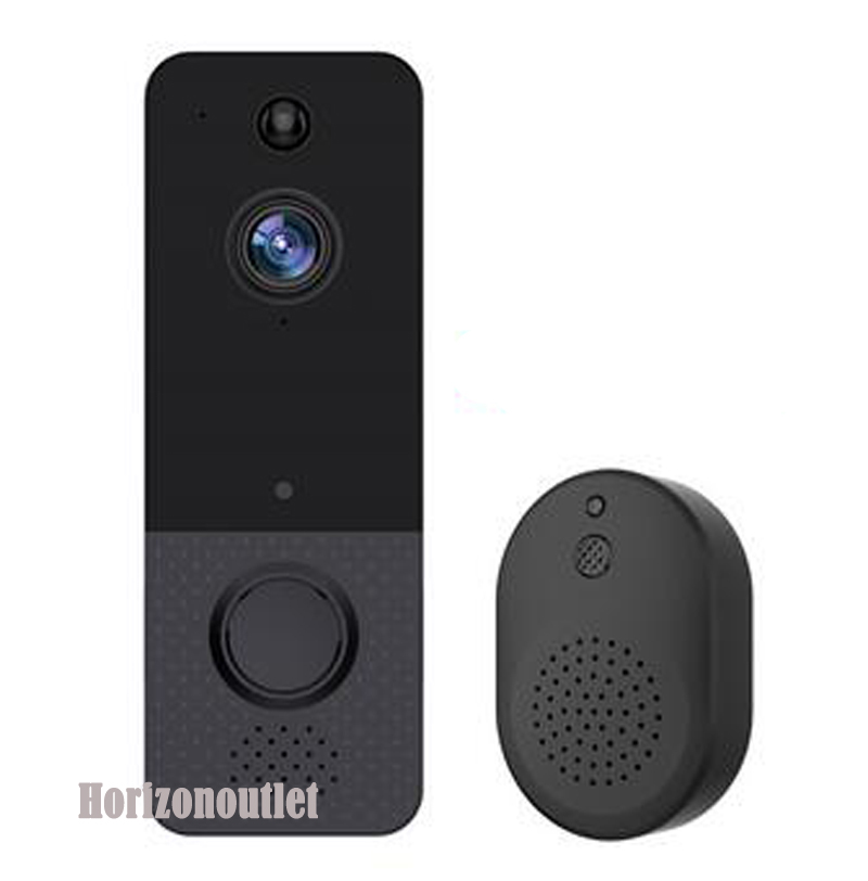 T8 720P Wireless WiFi Video Doorbell Smart Phone Door Ring Intercom Security System IR Visual HD Camera Bell Waterproof Cat Eye with DingDong for Home