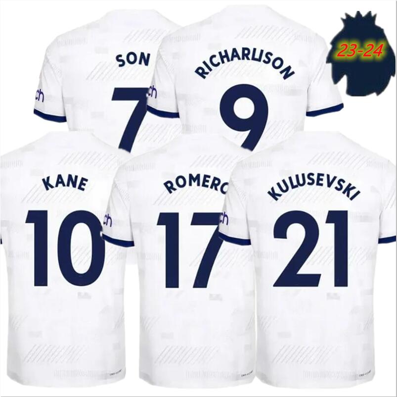 2023 DELE SON TOTTEN LUCAS Soccer Jerseys HAM BALE KANE HOJBJERG BERGWIJN LO CELSO SPURS 23 24 men home football shirts training top, Ivory
2023 DELE SON TOTTEN LUCAS Soccer Jerseys HAM BALE KANE HOJBJERG BERGWIJN LO CELSO SPURS 23 24 men home football shirts training top, Ivory