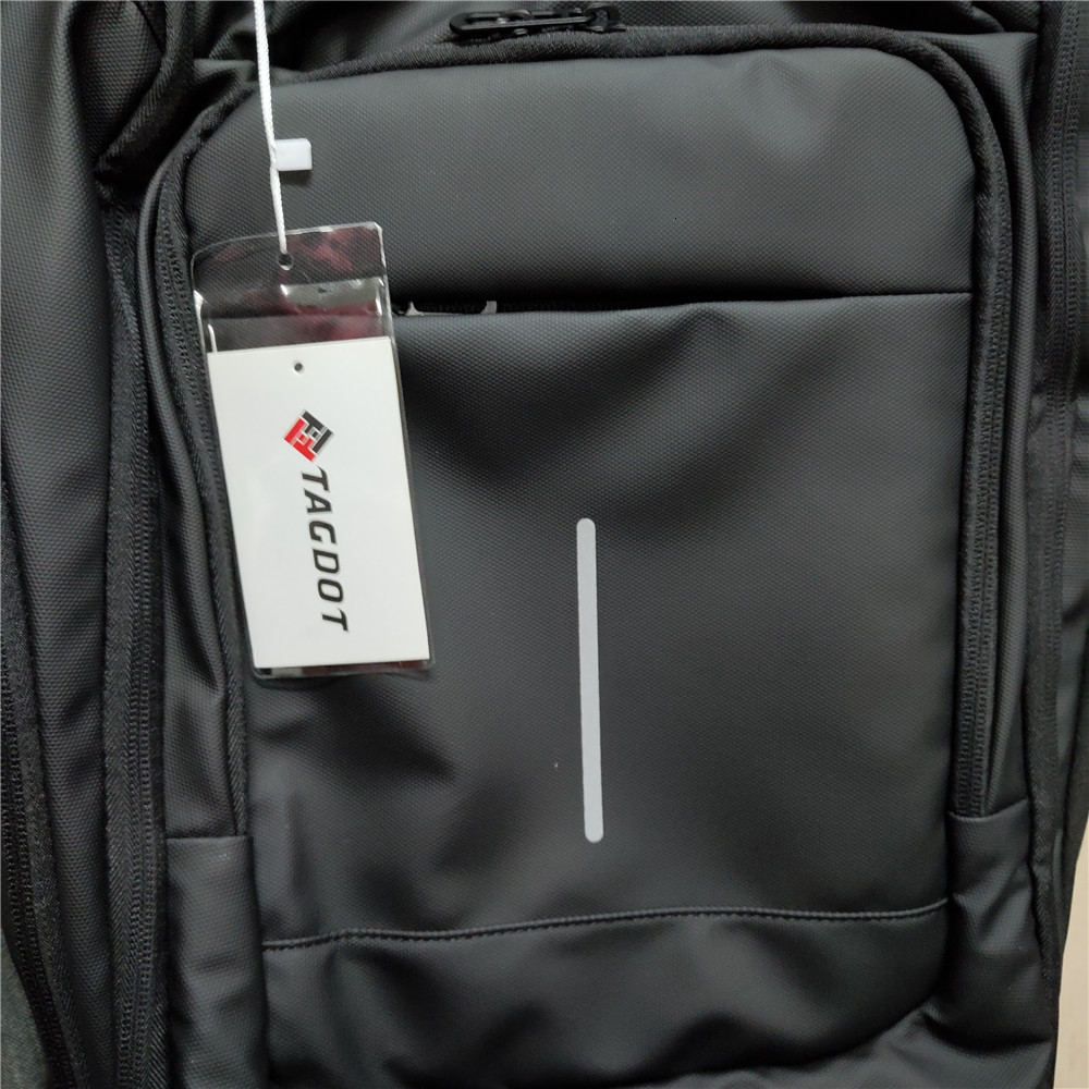 School Bags TAGDOT Waterproof Business Backpack 15 6 15 16 inch men Large Outdoor Travel Back pack male Big Traveling bag Man 230629