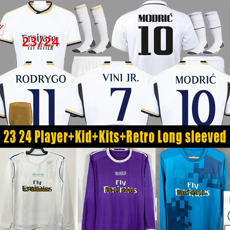 23 24 VINI JR Soccer Jerseys Real Madrids Retro Jersey RoNAldo Long sleeved football shir BENZEMA RODRGO BELLINGHAM fan Player Version men kid KITS, 22 23 home
23 24 VINI JR Soccer Jerseys Real Madrids Retro Jersey RoNAldo Long sleeved football shir BENZEMA RODRGO BELLINGHAM fan Player Version men kid KITS, 22 23 home