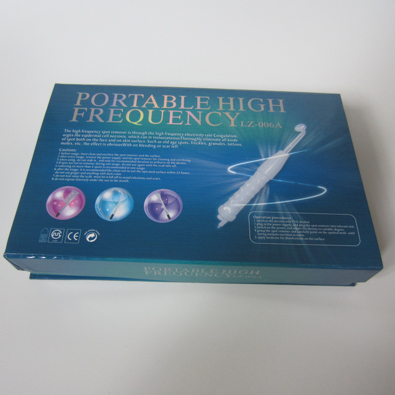 Face Care Devices Portable 4 In 1 High Frequency Electrode Wand Electrotherapy Glass Tube Beauty Device Acne Spot Remover Anti-aging Shrink Pores 2306