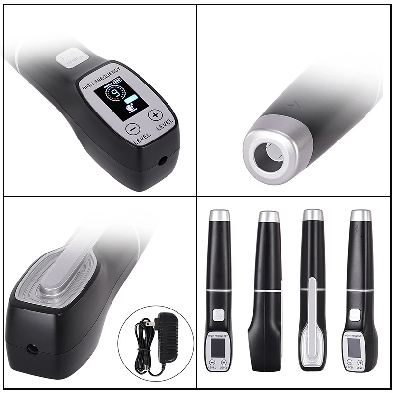Face Care Devices 7 In 1 Electrode Glass Tube High Frequency Machine Spot Acne Wand Massager Spa High Frequency Skin Care 230629