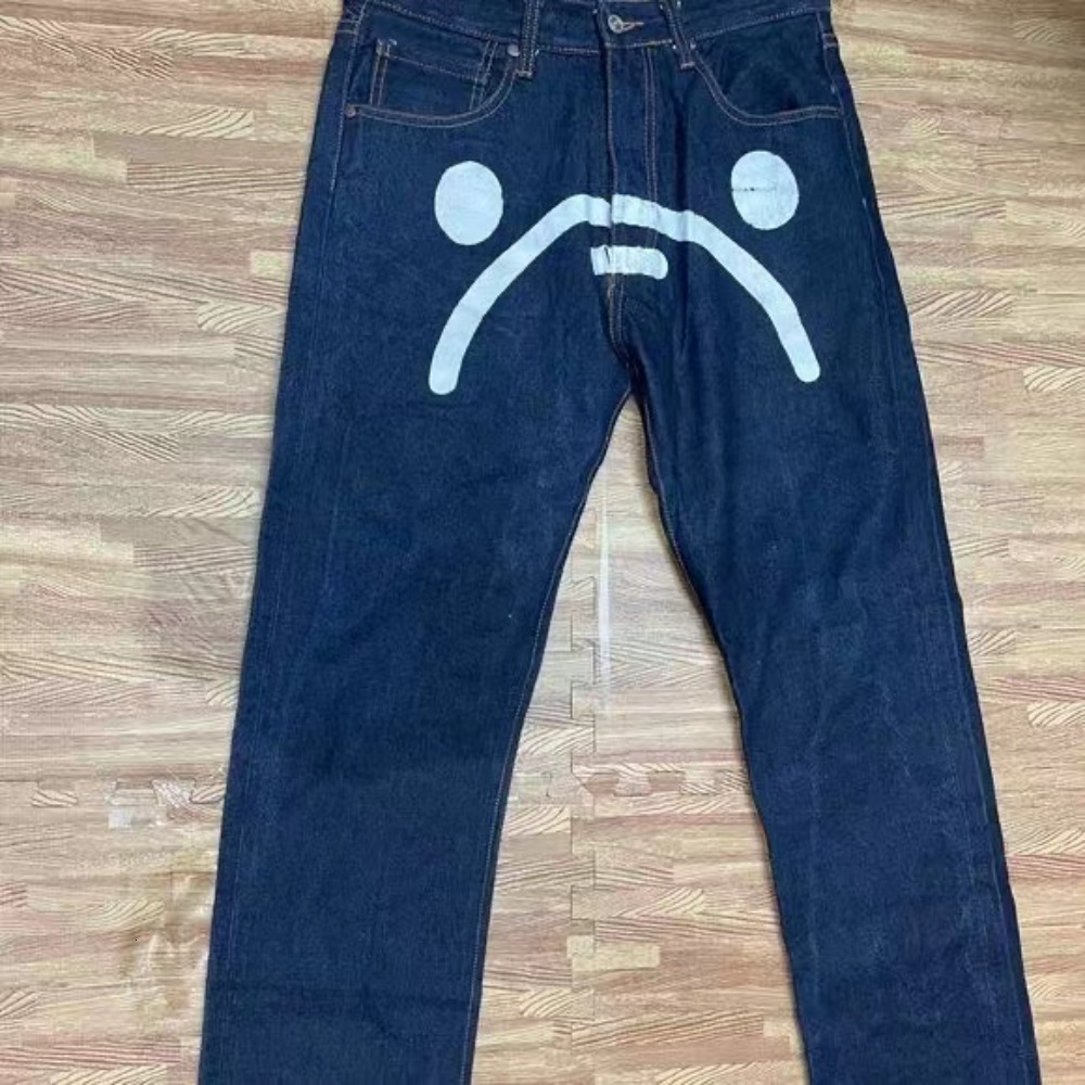 Men s Jeans Y2k Mens Retro Punk Hip Hop Rock Graphic Print Oversized Baggy Harajuku Gothic Wide Leg Pants Streetwear 230629