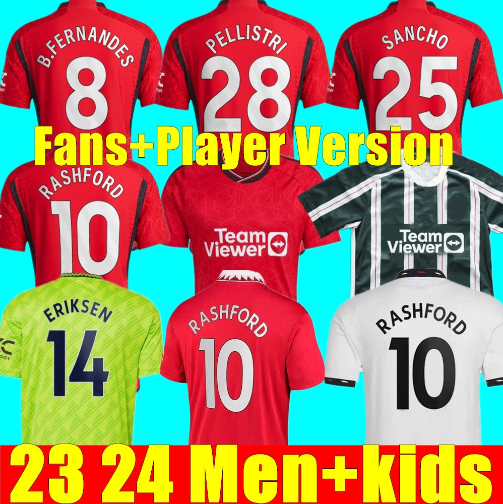 23 24 ANTONY CASEMIRO MARTINEZ ERIKSEN soccer jerseys RASHFORD 2023 2024 SANCHO B. FERNANDES FRED MancHEstErS MANS UTDS football shirt kit set Uniforms, Adult 4th+league patch
23 24 ANTONY CASEMIRO MARTINEZ ERIKSEN soccer jerseys RASHFORD 2023 2024 SANCHO B. FERNANDES FRED MancHEstErS MANS UTDS football shirt kit set Uniforms, Adult 4th+league patch
