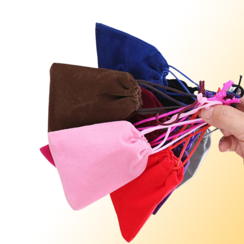 5x7cm Velvet Drawstring Pouch BagJewelry Bag ChristmasWedding Gift Bags Black Red Pink Blue 10 Color GB1459