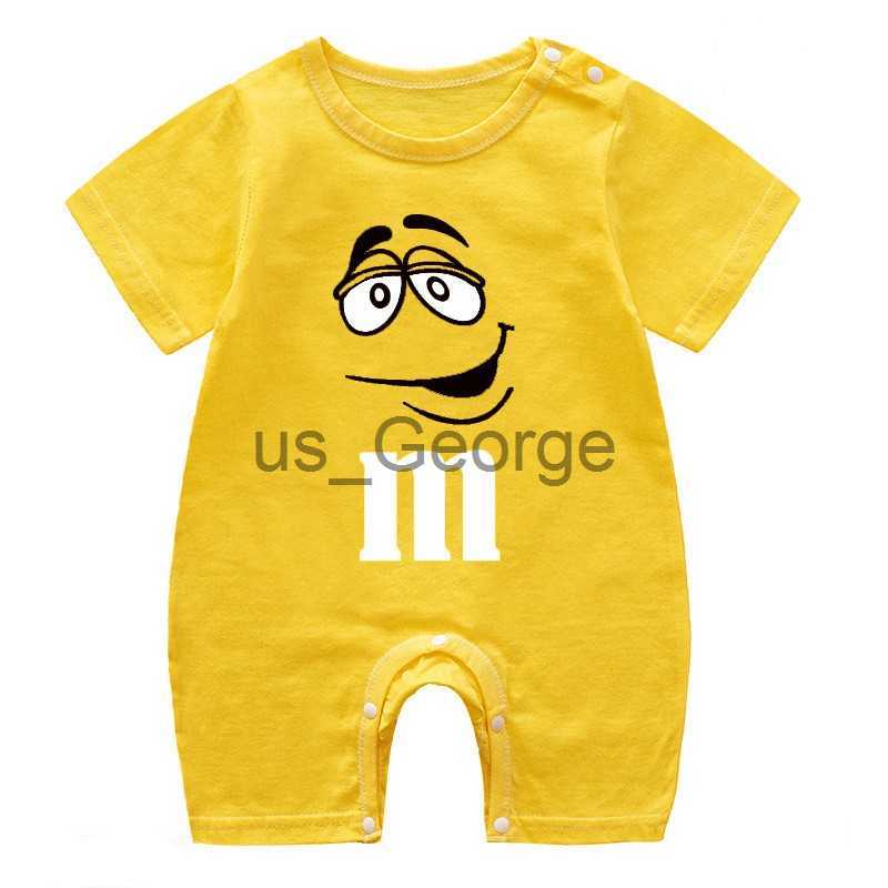 Clothing Sets 3 6 9 Month Newborn Baby Clothes Summer Short Sleeve Infantil Romper Pure Cotton Baby Girls Onesie Print M Bean Cartoon Jumpsuit J230630