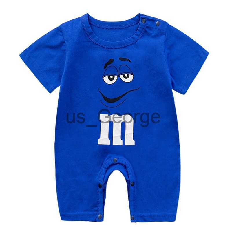Clothing Sets 3 6 9 Month Newborn Baby Clothes Summer Short Sleeve Infantil Romper Pure Cotton Baby Girls Onesie Print M Bean Cartoon Jumpsuit J230630