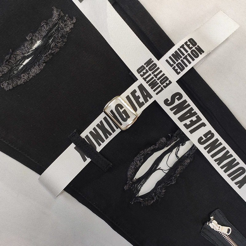 Men s Jeans Fall Skinny Slim Straight Pants Fashion Black Youth Street Trend Ripped Cargo White Summer 230629