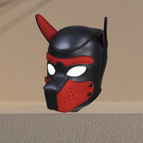 2019 New Soft Padded Rubber Neoprene Puppy Cosplay Role Play Dog Mask Full Head with Ears26435254057162