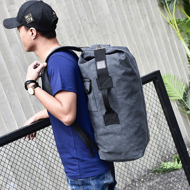 School Bags Large Capacity Backpack Male Luggage Boys Canvas Bucket Shoulder Leisure Men Backpacks for Travel 230629