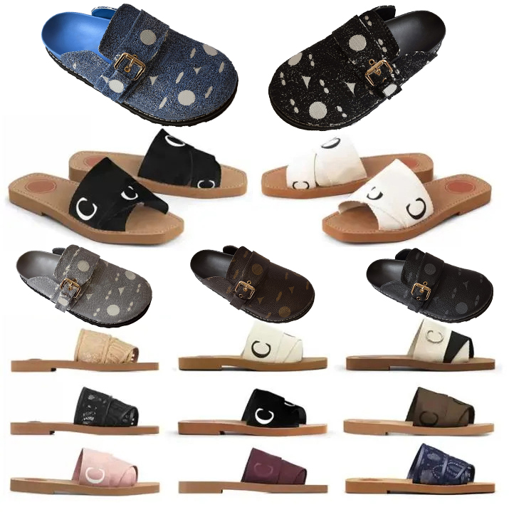 Designer Womens Slippers Woody Flat Mule Slide Sandals and Ladies Luxury Cosy Flat Comfort Clog Mule Classics Scuffs This is a women summer essentia