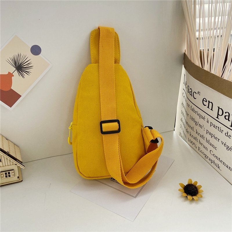 Evening Bags Chest Bag Spring And Summer Creative Style Shoulder Sesame Street Wrinkled Chrysanthemum Wear Resistant Messenger 230629
