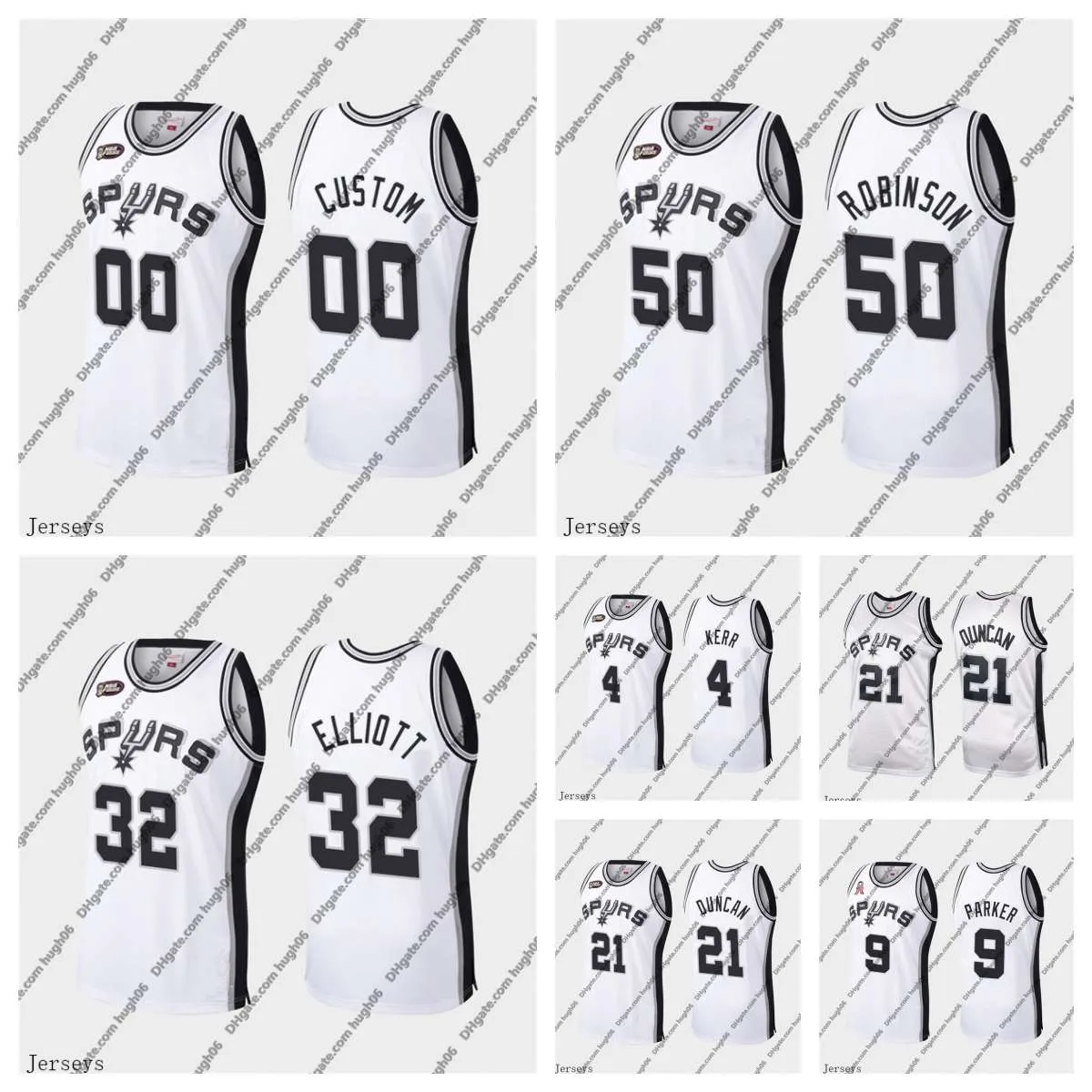 CUSTOM San Antonio''Spurs''Men Jersey 50 Robinson 32 Elliott 4 Kerr 21 Duncan 9 Parker Ginobili Gay LaMarcus DeMar Manu Rudy Authentic''NBA', #6
CUSTOM San Antonio''Spurs''Men Jersey 50 Robinson 32 Elliott 4 Kerr 21 Duncan 9 Parker Ginobili Gay LaMarcus DeMar Manu Rudy Authentic''NBA', #6