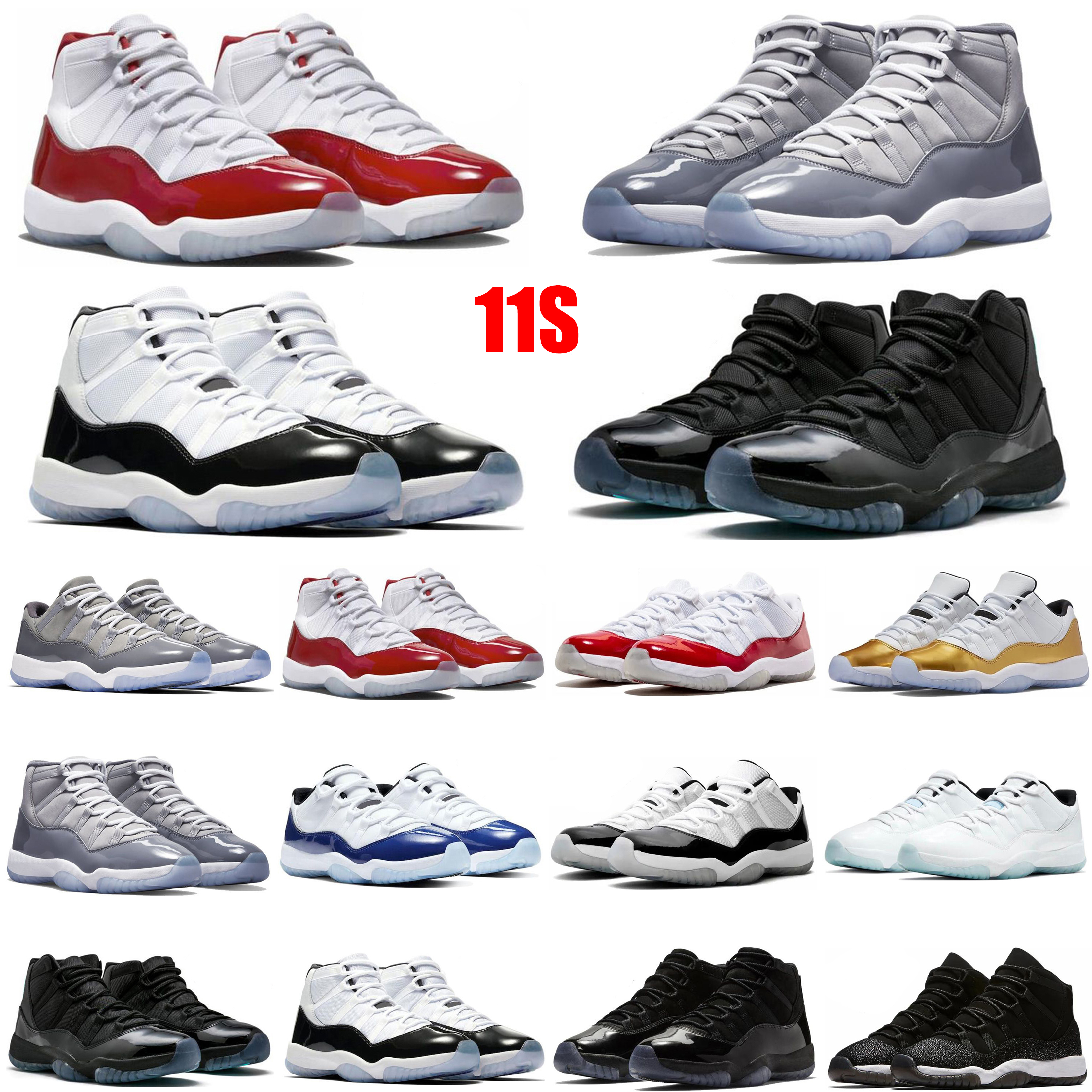 11s Basketball Shoes for Men Women Cherry Cool Grey Concord45 Gamma Blue Cap And Gown Bred Space Jam Legend Blue Cherry Low Concord Blue Sneakers, 20
11s Basketball Shoes for Men Women Cherry Cool Grey Concord45 Gamma Blue Cap And Gown Bred Space Jam Legend Blue Cherry Low Concord Blue Sneakers, 20