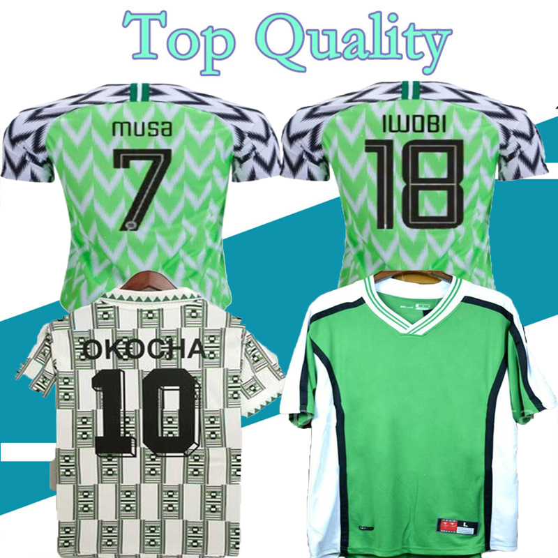 18 19 Nigeria Musa Retro soccer jerseys green OKOCHA KANU BABAYARO UCHE WEST 94 96 98 classic football Shirt, 1994 away
18 19 Nigeria Musa Retro soccer jerseys green OKOCHA KANU BABAYARO UCHE WEST 94 96 98 classic football Shirt, 1994 away