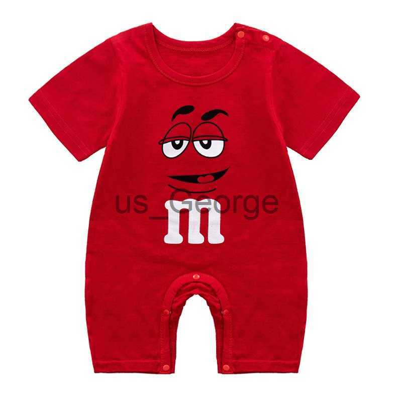 Clothing Sets 3 6 9 Month Newborn Baby Clothes Summer Short Sleeve Infantil Romper Pure Cotton Baby Girls Onesie Print M Bean Cartoon Jumpsuit J230630