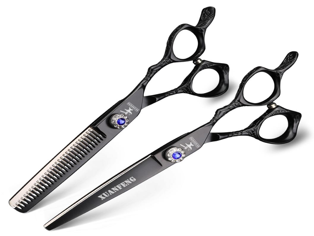XUAN FENG Silver Hair Clipper 6 Inch Hair Scissors Japan 440C Steel Thinning and Cutting Scissors Set Hair Shear Barber Tools4658380
XUAN FENG Silver Hair Clipper 6 Inch Hair Scissors Japan 440C Steel Thinning and Cutting Scissors Set Hair Shear Barber Tools4658380