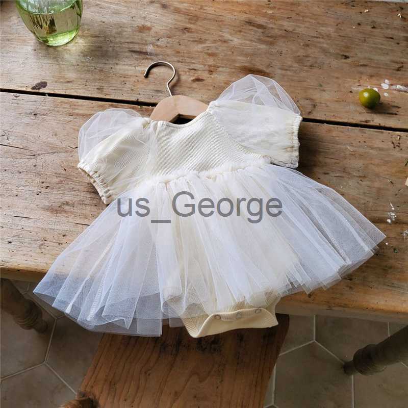 Clothing Sets Princess Baby Girl Rompers Summer Cotton Newborn Baby Girl Jumpsuits Infant Clothing For 024 Months Baby Girl Party Dress J230630