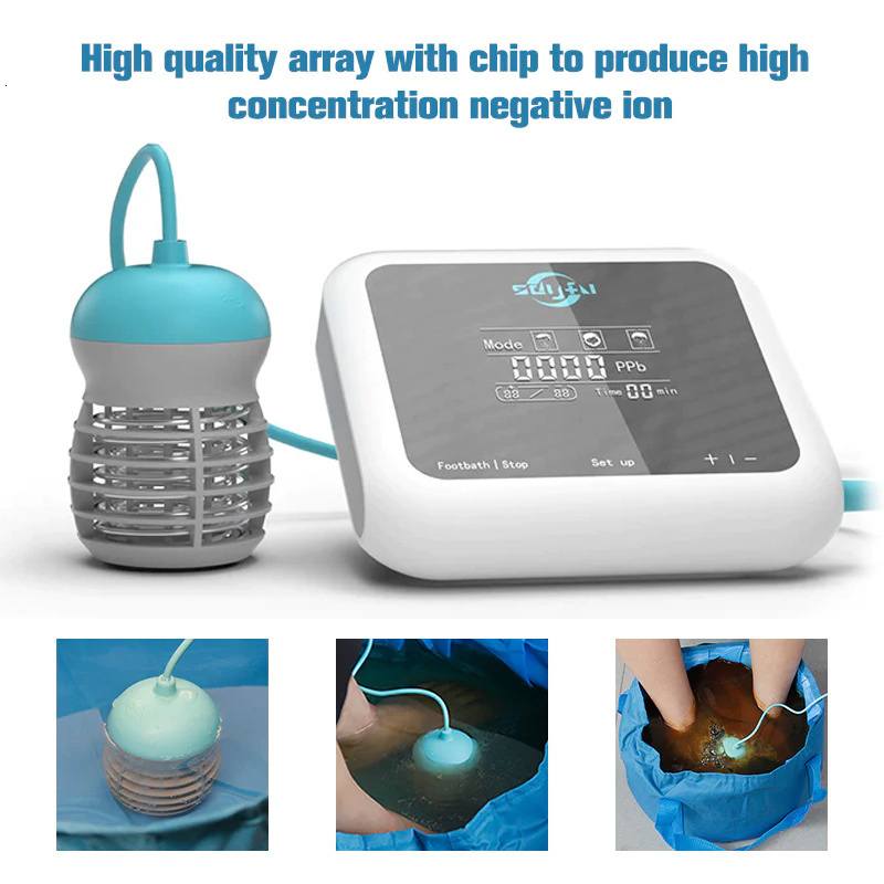Foot Care LCD Ion Bath Detox Spa Ionic Machine Tub Array Aqua Cell Cleanse desintoxicador ionico para pies 230629