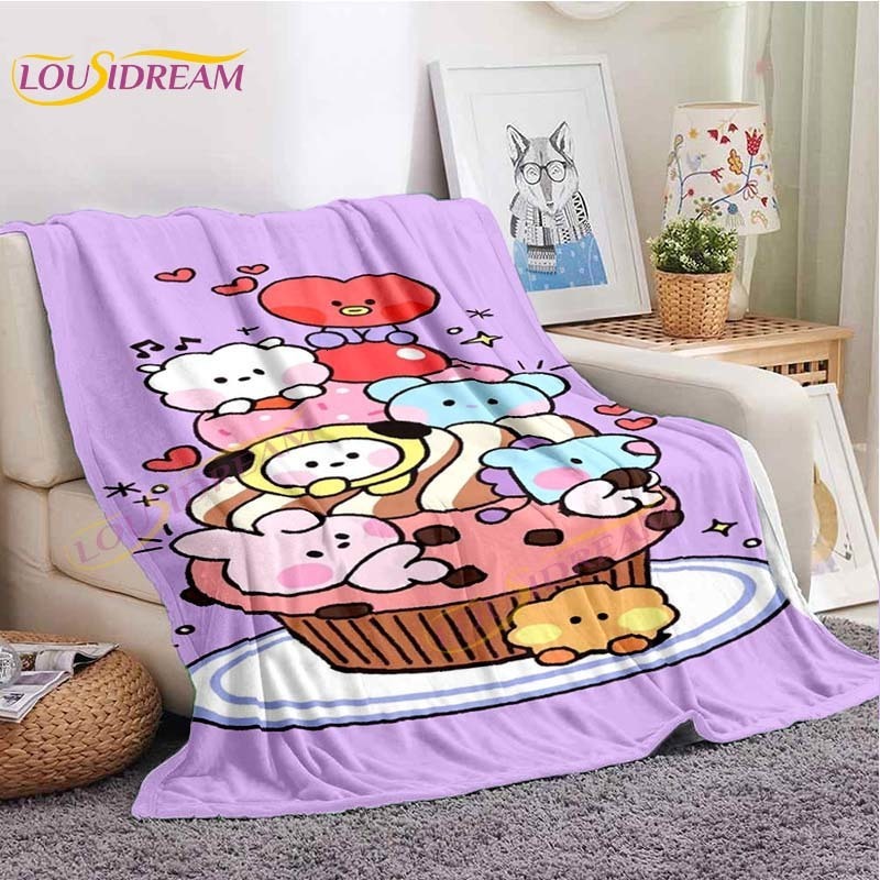 Blankets Cute Throw Blanket Thin Bedspread for Bed BT21 Bedroom Decoration Cartoon Boys Blanket for Living Room Sofa Bed Fan Gift 230629
Blankets Cute Throw Blanket Thin Bedspread for Bed BT21 Bedroom Decoration Cartoon Boys Blanket for Living Room Sofa Bed Fan Gift 230629