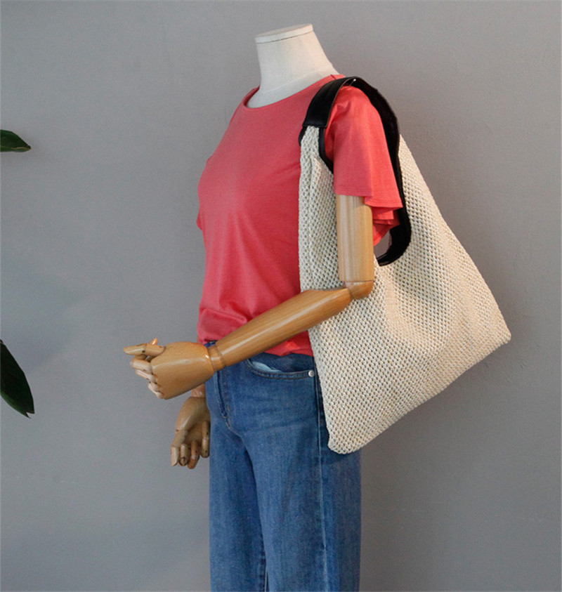 Evening Bags 2023 Women Weave Shoulder Bag Solid Beige And Khaki Crossbody Bucket Handbags For Men Beach Holiday 230629