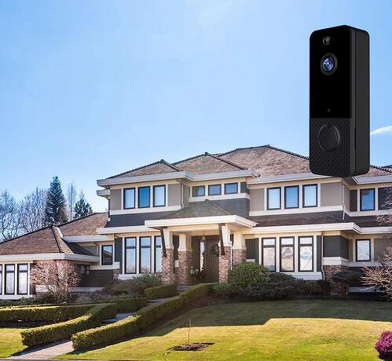 T8 720P Wireless WiFi Video Doorbell Smart Phone Door Ring Intercom Security System IR Visual HD Camera Bell Waterproof Cat Eye with DingDong for Home
