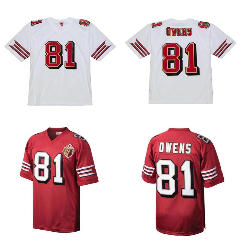 Stitched football Jersey 81 Terrell Owens 2002 red Mitchell & Ness retro Rugby jerseys Men women youth S-6XL, Stitched jersey
Stitched football Jersey 81 Terrell Owens 2002 red Mitchell & Ness retro Rugby jerseys Men women youth S-6XL, Stitched jersey