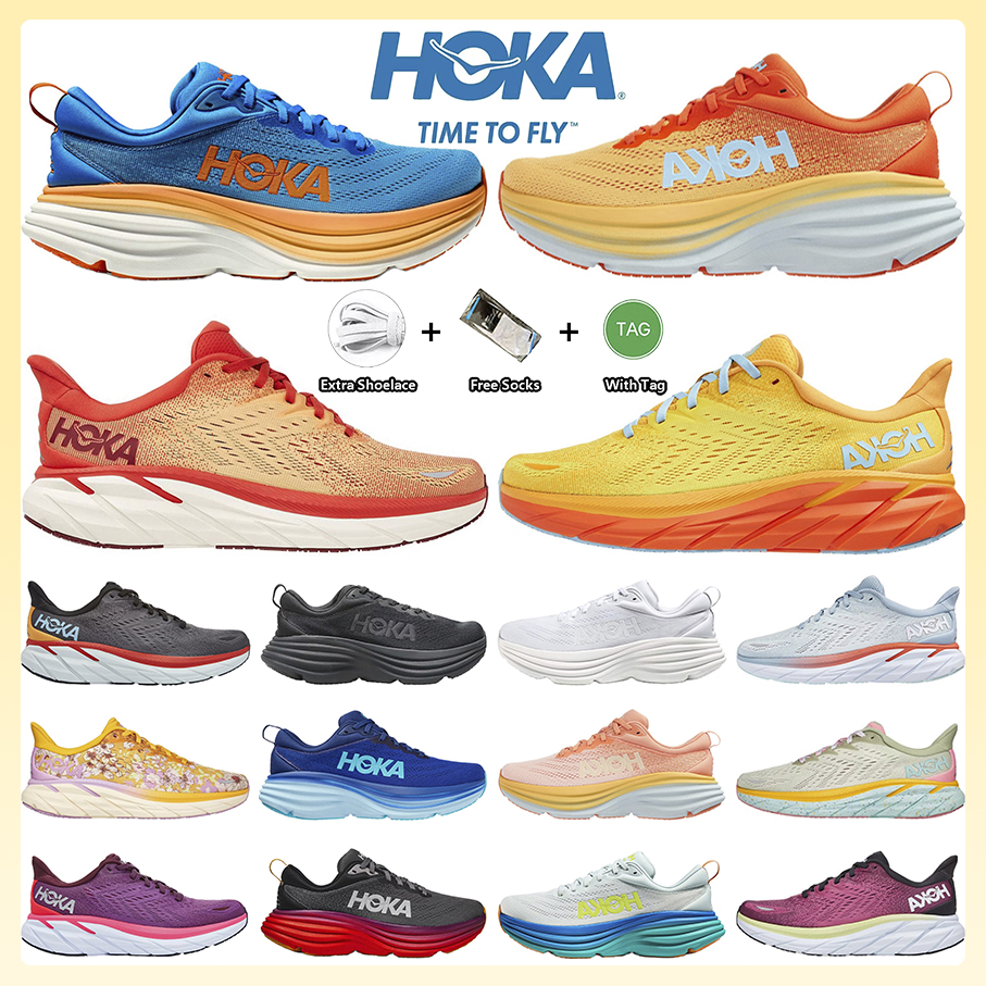 

Hoka Bondi 8 Running Shoes Hokas ONE ONE Clifton 8 Triple Black White Shock Absorbing Road Bondi 8 Men Women Sneakers Climbing Runner Trainers Walking Jogging, Item#40