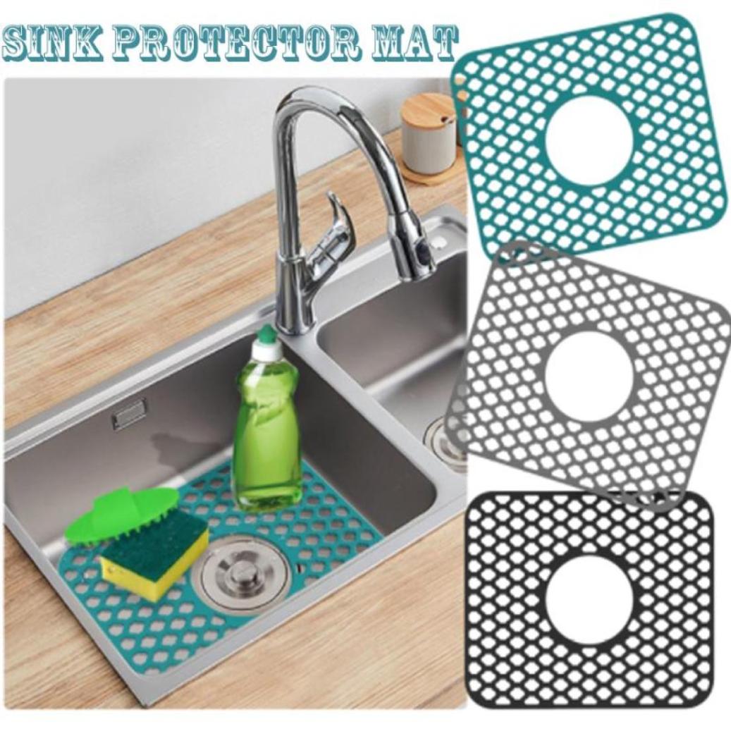 Mats Pads Silicone Sink Protector Mat NonSlip Quick Drying Dish Drain Pad Moisture Mildew Proof Grid Kitchen Storage PadMats8925294
Mats Pads Silicone Sink Protector Mat NonSlip Quick Drying Dish Drain Pad Moisture Mildew Proof Grid Kitchen Storage PadMats8925294