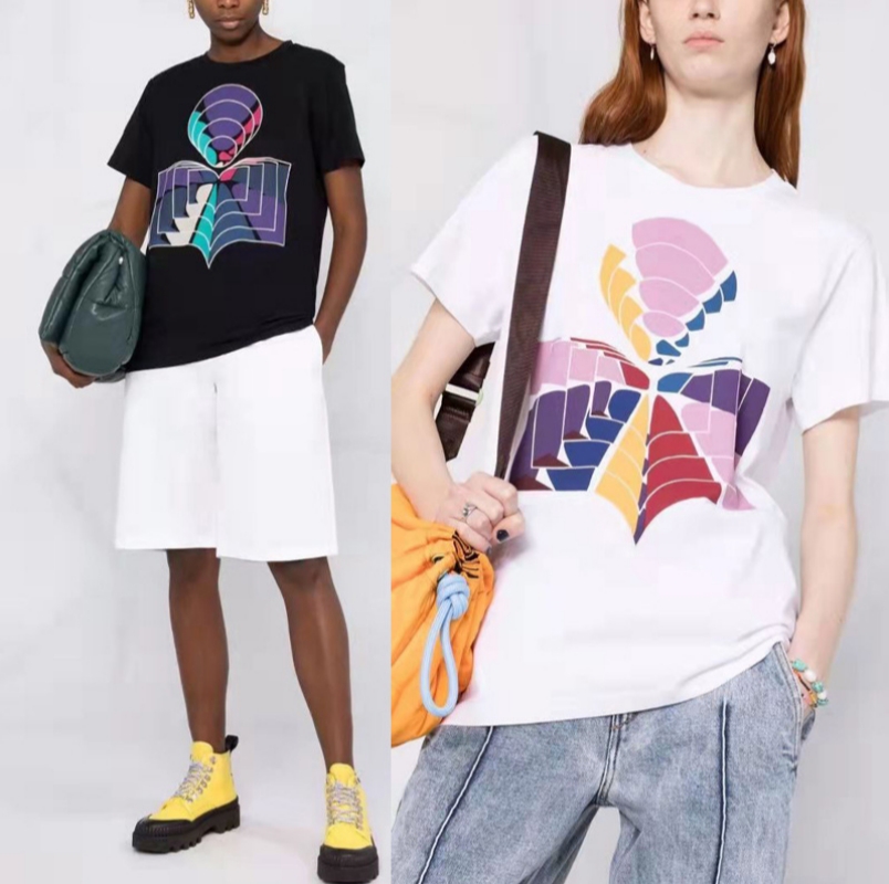 Isabel Marant Designer Pullover 22ss New spring/summer French style color match color classic colorful printed cotton round neck women's short sleeve T-shirt, Black
Isabel Marant Designer Pullover 22ss New spring/summer French style color match color classic colorful printed cotton round neck women's short sleeve T-shirt, Black
