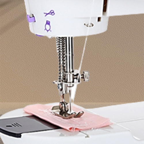 Mini Handheld Pedal Sewing Machines Dual Speed Double Thread Multifunction Electric Automatic Tread Rewind Sewing Machine