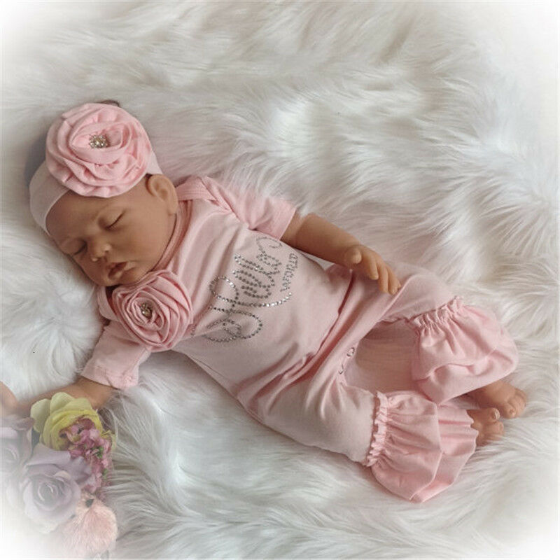 Rompers born Baby Flower Romper Girl Jumpsuit Headband Outfits Girls Clothes Set 230630bj