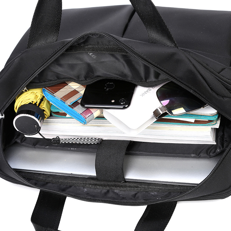 Whole Portable 14quot Laptop Bags Crossbody Briefcase Business Mens Bag Bolsas Homme Large Capacity Oxford Briefcases For M