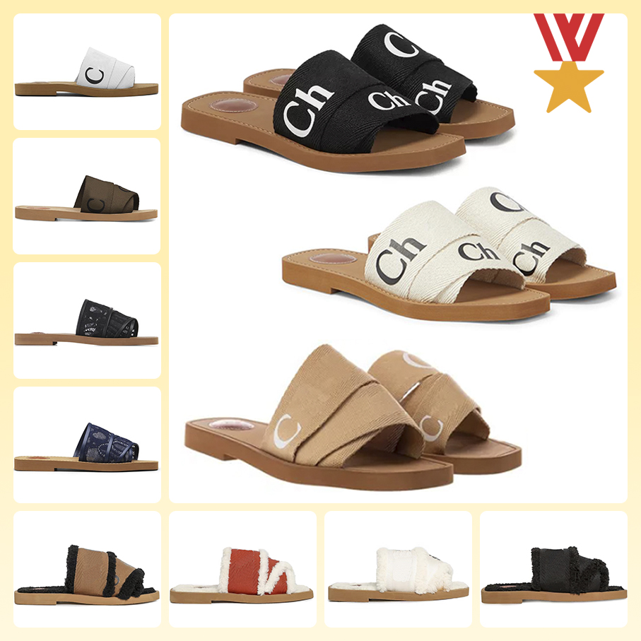 Designer Woody sandals womens Mules flat slides Light tan beige white black pink lace Lettering Fabric canvas slippers summer outdoor shoes for women, Item#14
Designer Woody sandals womens Mules flat slides Light tan beige white black pink lace Lettering Fabric canvas slippers summer outdoor shoes for women, Item#14