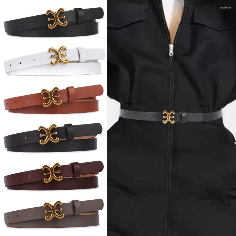 Belts Women Casual Luxury Design Retro Thin Waist Strap Leather Belt Metal C Buckle Waistband Trouser Dress, Black
Belts Women Casual Luxury Design Retro Thin Waist Strap Leather Belt Metal C Buckle Waistband Trouser Dress, Black