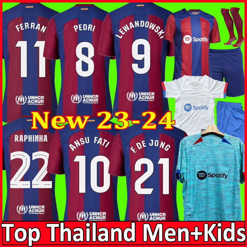23 24 GUNDOGAN LEWANDOWSKI soccer jerseys BARCA camiseta de futbol AUBA PEDRI ANSU FATI FERRAN BARCELONA COUTINHO F.DE JONG DEST GAVI football shirt men kids kit, 22 4th
23 24 GUNDOGAN LEWANDOWSKI soccer jerseys BARCA camiseta de futbol AUBA PEDRI ANSU FATI FERRAN BARCELONA COUTINHO F.DE JONG DEST GAVI football shirt men kids kit, 22 4th