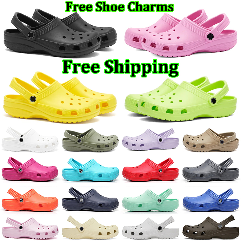 2023 croc designer sandals for men women classic clog slippers triple pink black white slides sliders beach sandal clogs mens womens slide slipper outdoor shoes