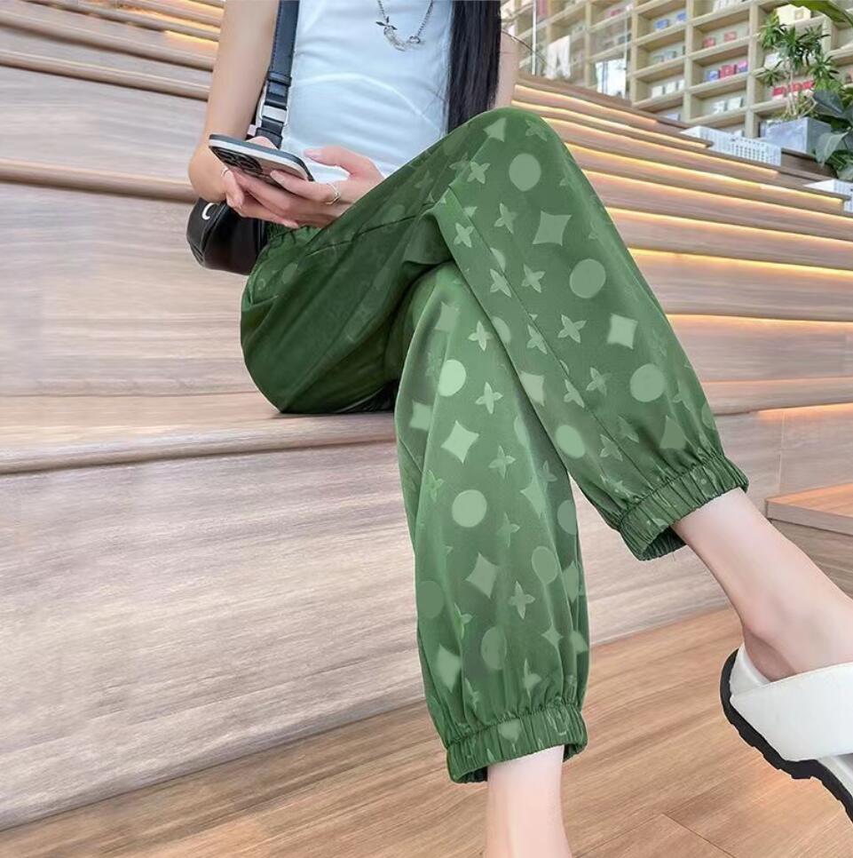 Spring fashion women pants Casual luxury Sweatpants High end cotton small legs Asian sizes Z260314