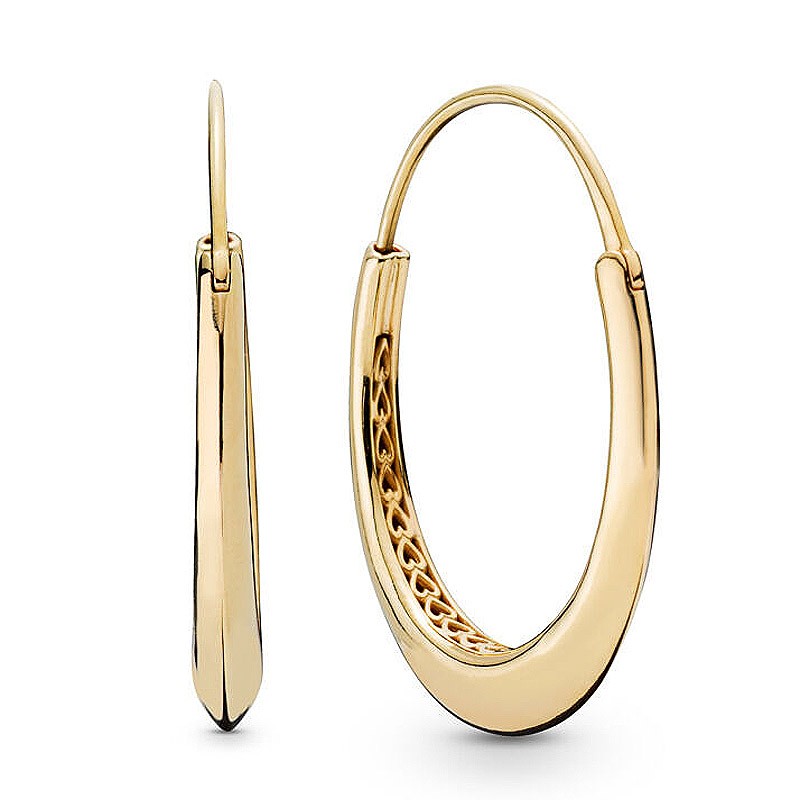925 Sterling Silver Twist Of Faith Hoops Earrings With Crystal For Women Wedding Gift Fashion Jewelry Free Shipping
