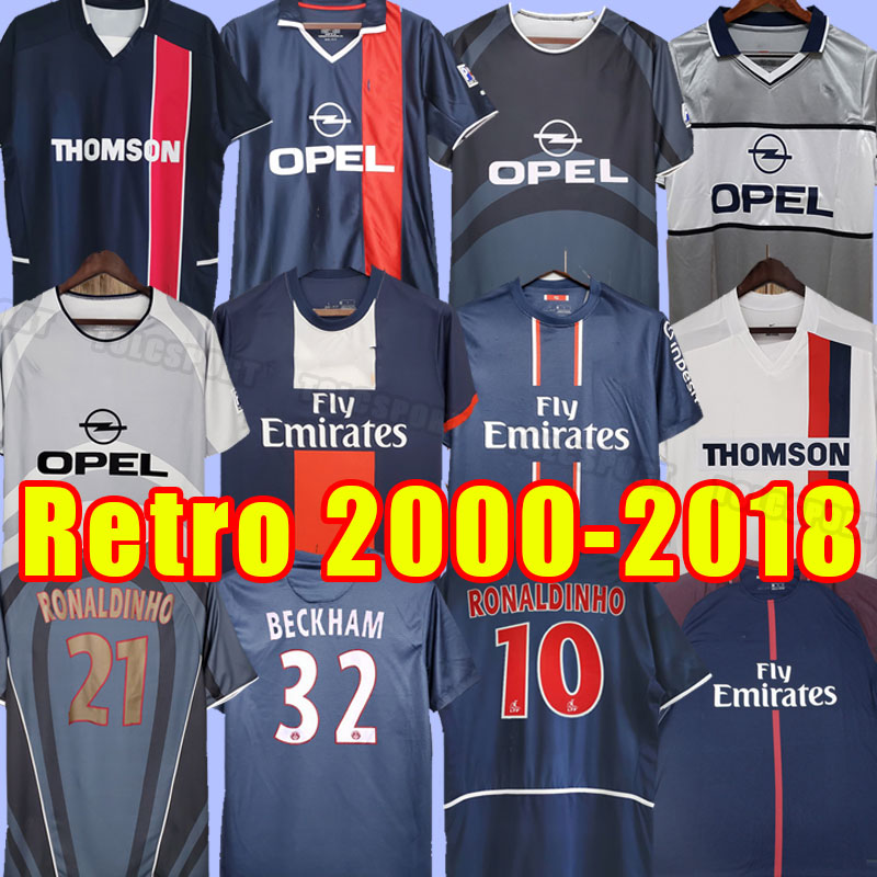 Psgs Retro Futebol Soccer Jerseys Okocha Leroy Beckham Classic home away fotball shirts 2000 2001 2002 2003 2004 2012 2013 2014 Rai Anelka Ibrahimovic Ronaldinho, 00-01
Psgs Retro Futebol Soccer Jerseys Okocha Leroy Beckham Classic home away fotball shirts 2000 2001 2002 2003 2004 2012 2013 2014 Rai Anelka Ibrahimovic Ronaldinho, 00-01