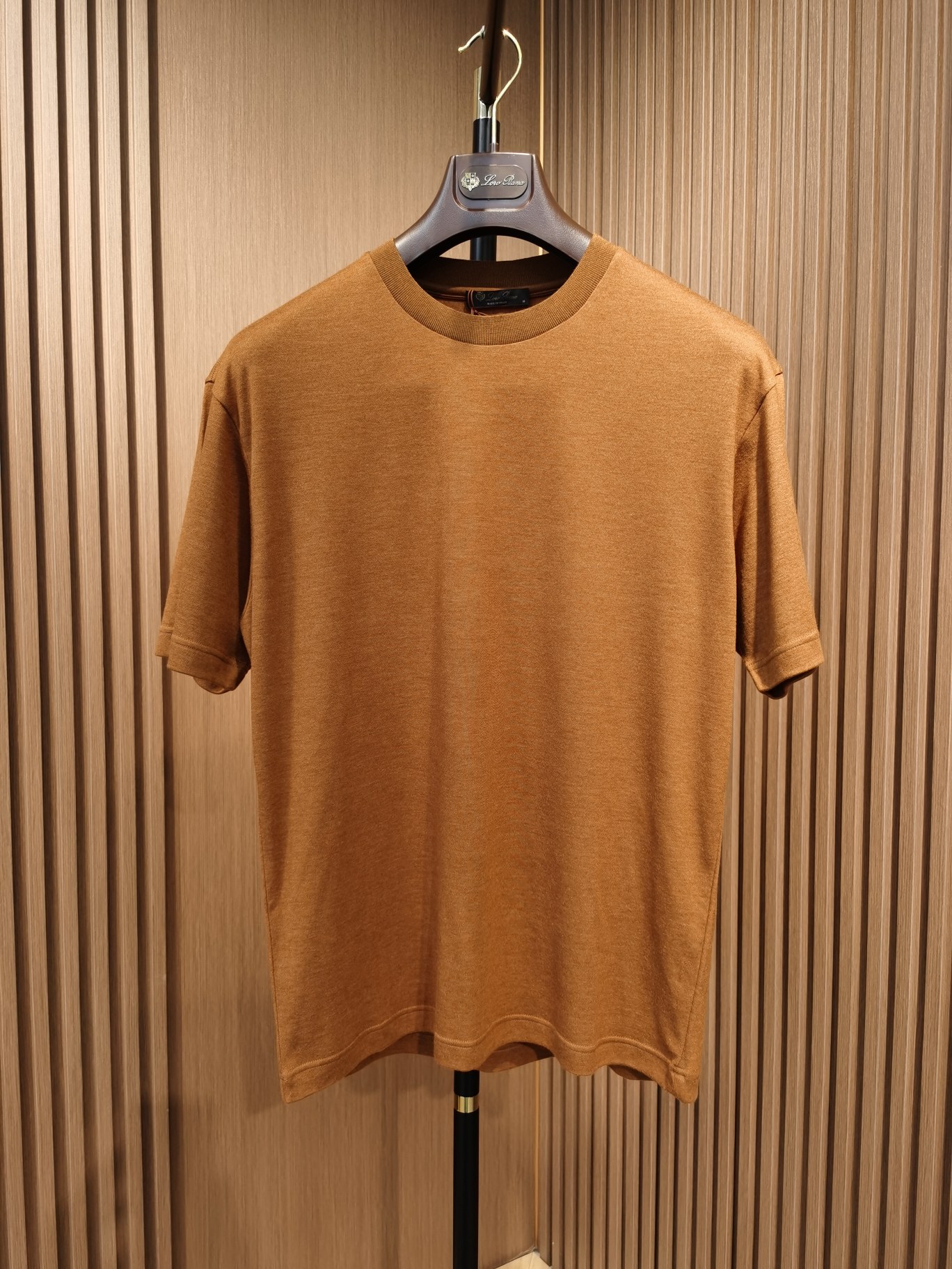 Designer Men T Shirts Summer Silk Knitted Casual Short Sleeve Tshirt loro piana Men Tops, Brown
Designer Men T Shirts Summer Silk Knitted Casual Short Sleeve Tshirt loro piana Men Tops, Brown