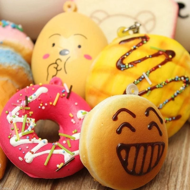 Decompression Toy 20/30/40 Pcs Kawaii Squishy Food Slow Rising Mini Soft Random Squishy Squishies Toys Cake Bread Squeeze Pressure Relief Toy 230629