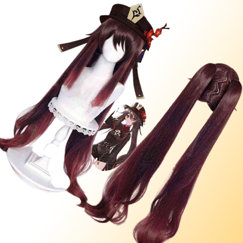 Genshin Impact Hutao Cosplay Come Uniform Wig Halloween Carnival Clothes Anime Game Hu Tao Chinese Style Clothes L220802