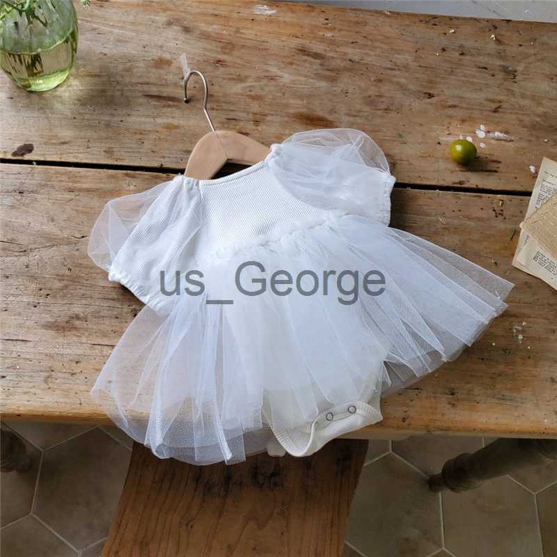 Clothing Sets Princess Baby Girl Rompers Summer Cotton Newborn Baby Girl Jumpsuits Infant Clothing For 024 Months Baby Girl Party Dress J230630