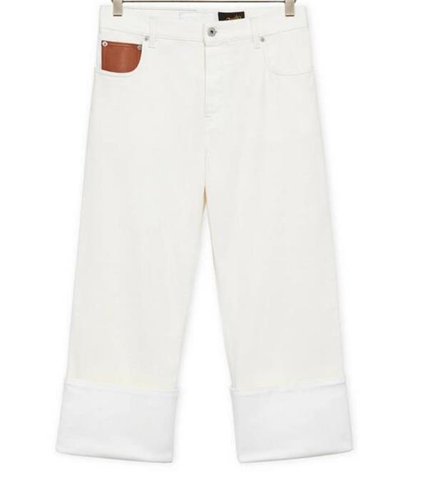 Designer Jeans Women Embroidery Anagram Female Femme Denim Fisherman Cuffed Spring Summer Jeans High Waist Wide Leg Flare Straight Pants Casual Style Loose Trouser, White
Designer Jeans Women Embroidery Anagram Female Femme Denim Fisherman Cuffed Spring Summer Jeans High Waist Wide Leg Flare Straight Pants Casual Style Loose Trouser, White